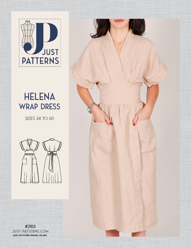 Helena Wrap Dress - PDF Sewing Pattern