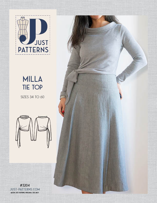 Milla Tie Top - PDF Sewing Pattern