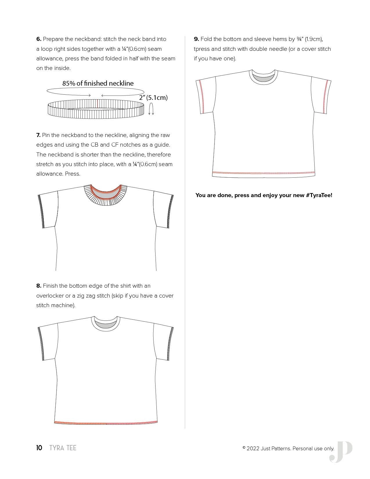Tyra Tee - PDF Sewing Pattern