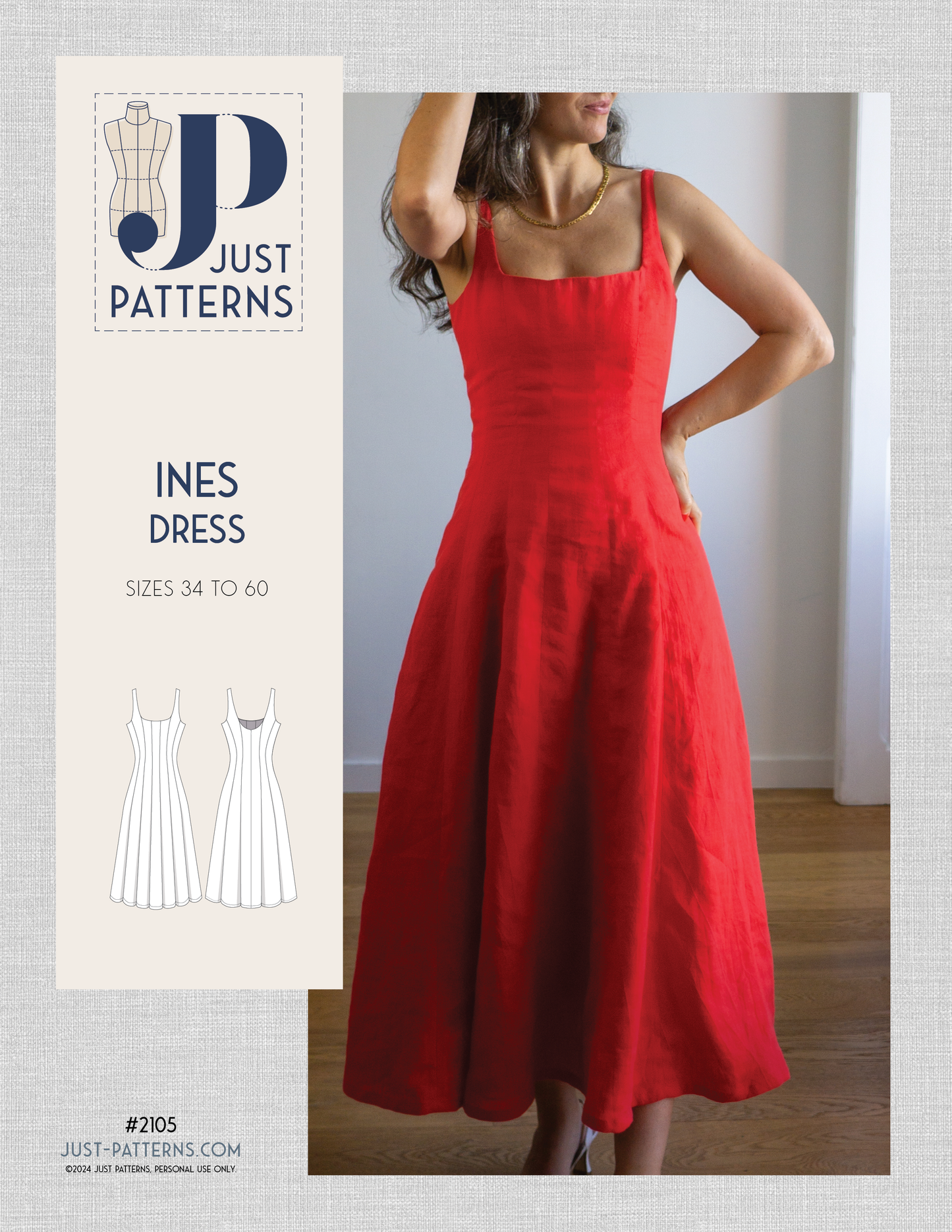 Ines Dress - PDF Sewing Pattern
