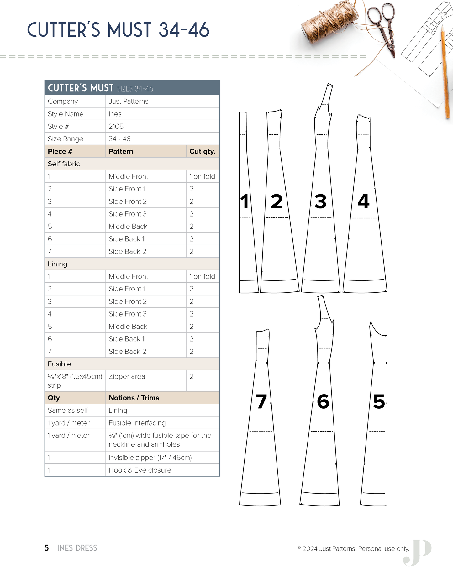 Ines Dress - PDF Sewing Pattern