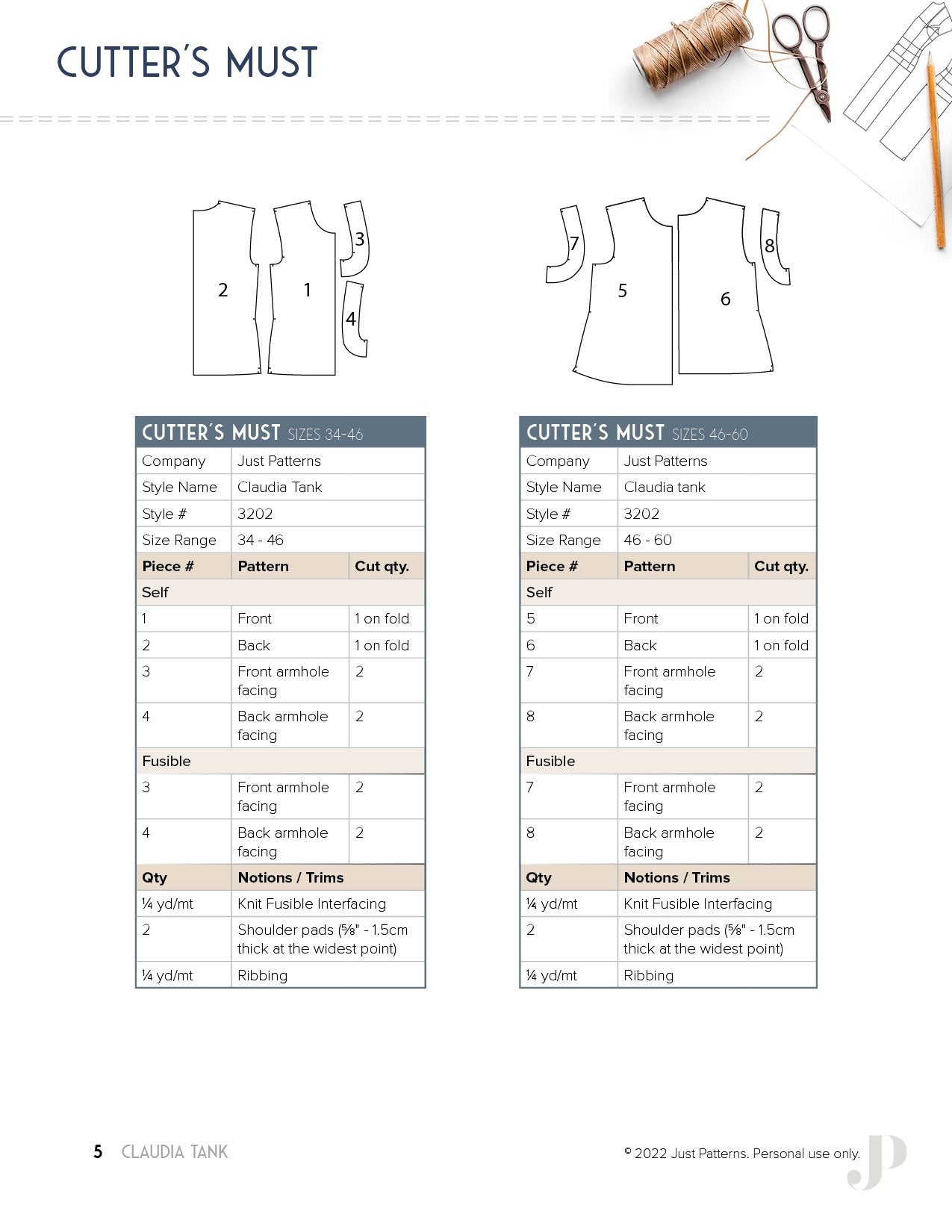 Débardeur Claudia - Patron de couture PDF