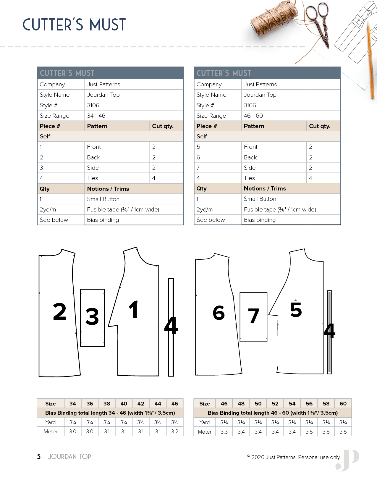 Patron Jourdan Top – PDF