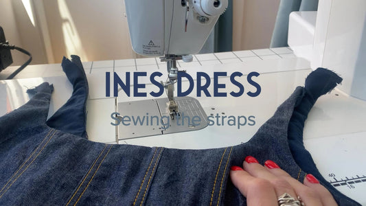 Ines Dress - Straps video tutorial - Just Patterns ines, ines dress, just patterns, sewing tutorial, tutorial