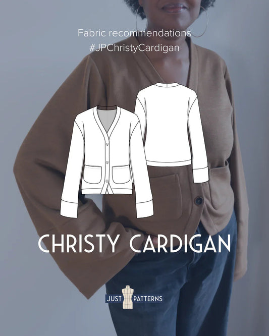 Christy Cardigan ✂️ Fabric recommendations + Tips - Just Patterns christy, christy cardigan, fabric recommendations, just patterns