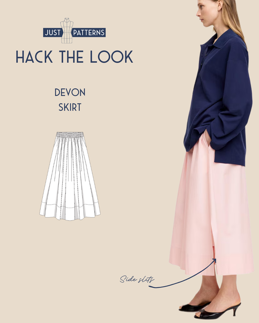 Hack the Look: Devon Skirt with Side Slits