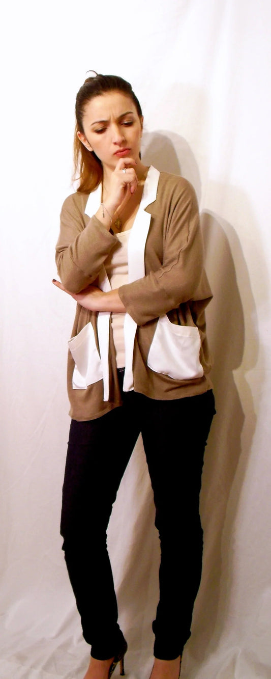 Cardigan+Jacket = Cardicket or Jadigan ? - Just Patterns cardigan, self-drafted
