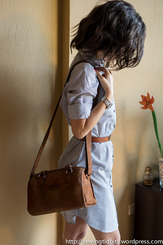 SEWN - Striped Shirt dress to close the year (among other things)