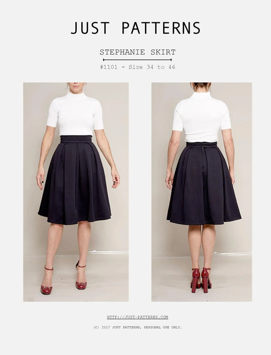 Updated pleated skirt, meet the Stephanie Skirt! - Just Patterns
