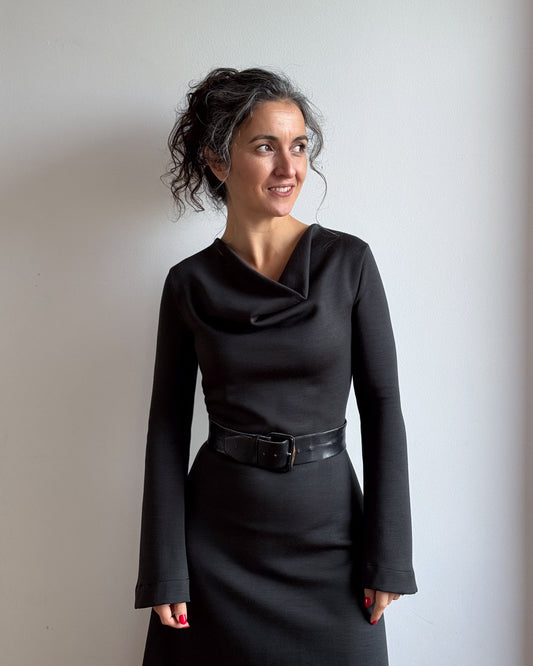 To Belt or Not to Belt? Styling the Estelle Cowl Dress