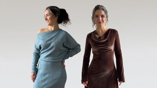 Introducing the Estelle Cowl Dress and Kiara Knit Dress + Launch Discount