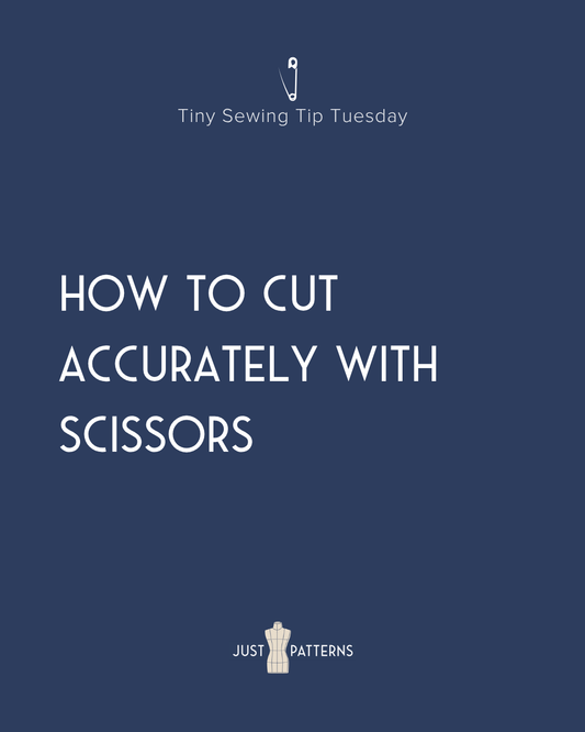 Tiny Tip Tuesday: How to Cut Fabric Accurately With Scissors