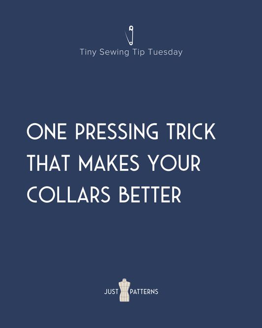 Tiny Tip Tuesday: Press Collar and Cuff Seams Toward the Inner Layer
