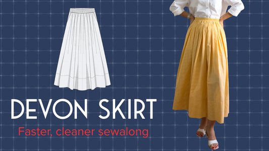 Devon Skirt Sewalong: Sew a Pleated Skirt Step by Step