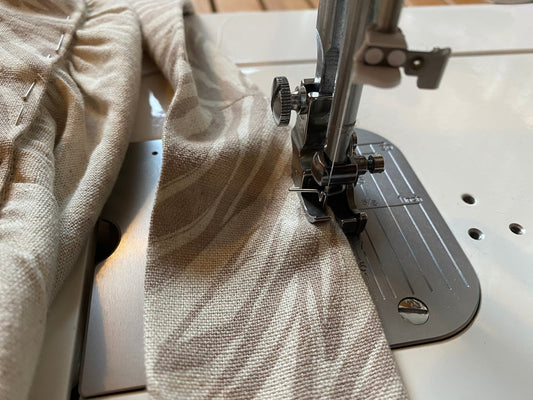 Helena Wrap Dress - Attaching the skirt to the waistband