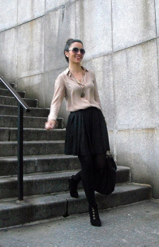 SEWN - A leather skirt for fall