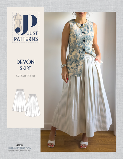 Devon Skirt – PDF Sewing Pattern
