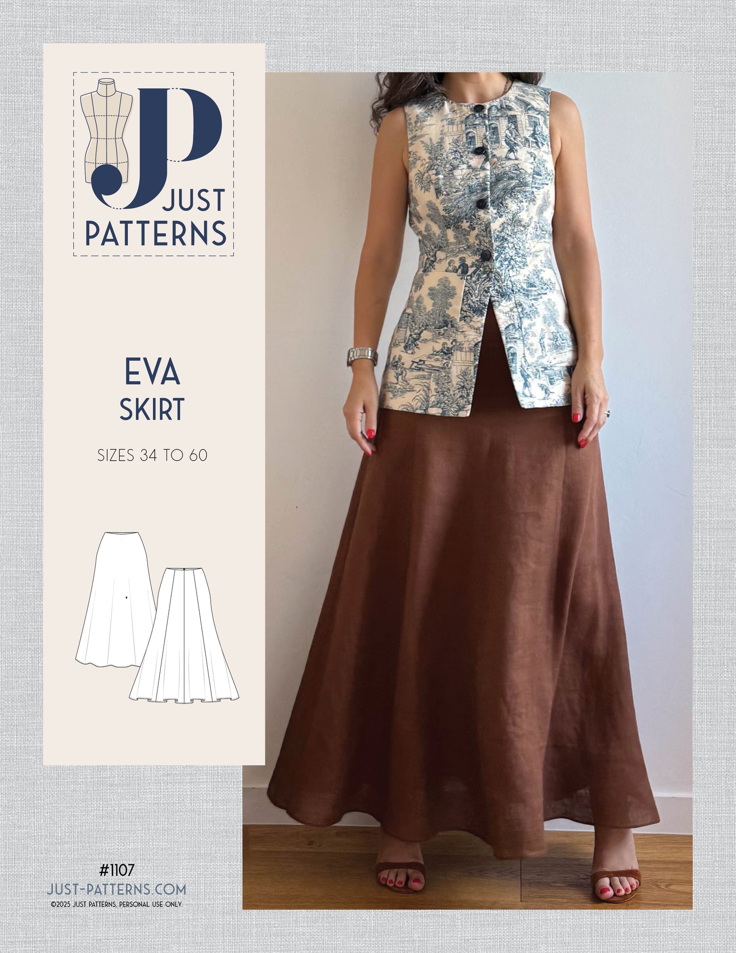 Eva Skirt – PDF Sewing Pattern