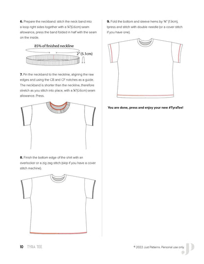 Tyra Tee - PDF Sewing Pattern