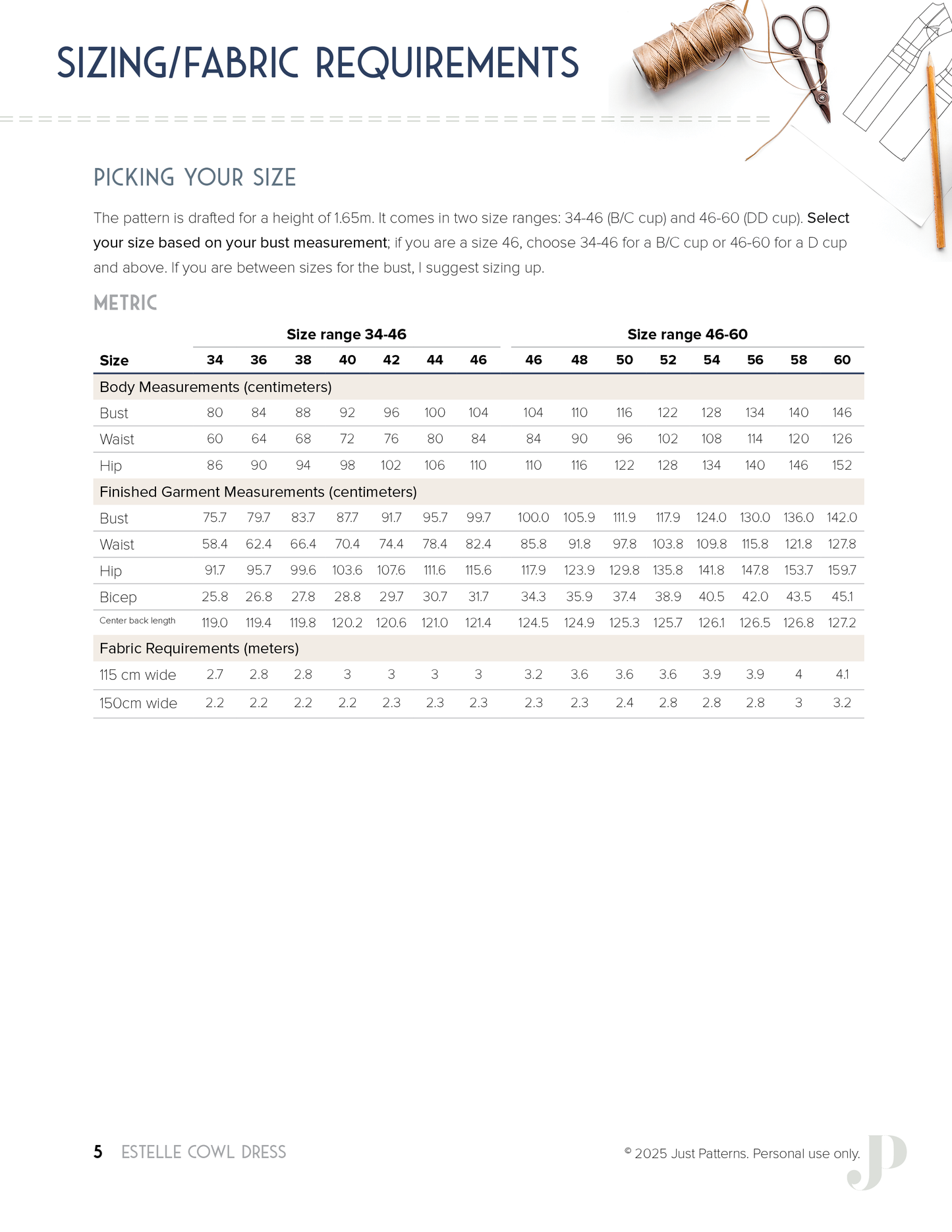 Estelle Cowl Dress – PDF Sewing Pattern