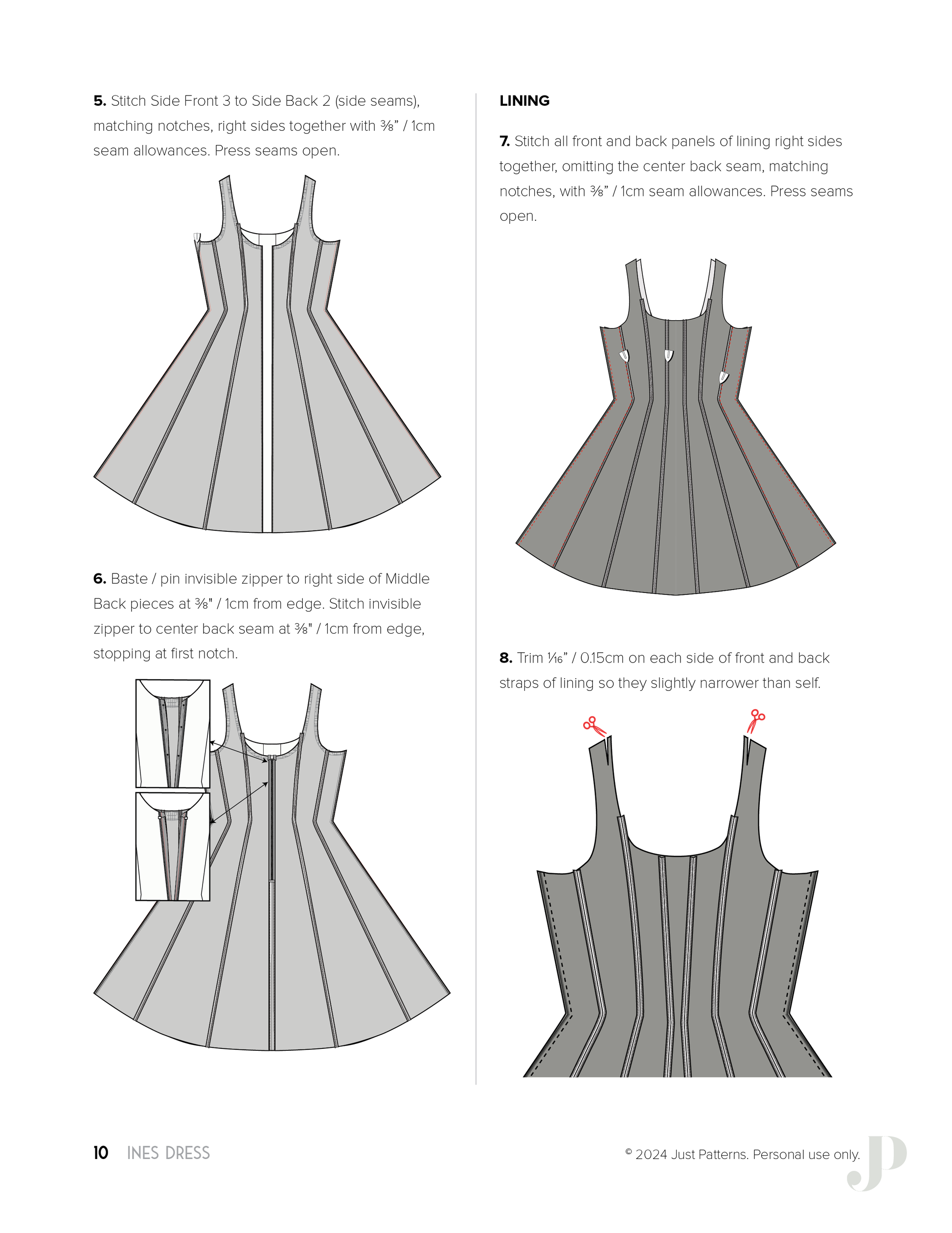 Ines Dress PDF Sewing Pattern