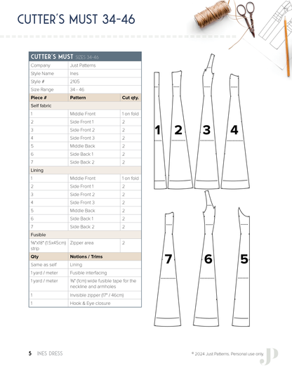 Ines Dress - PDF Sewing Pattern