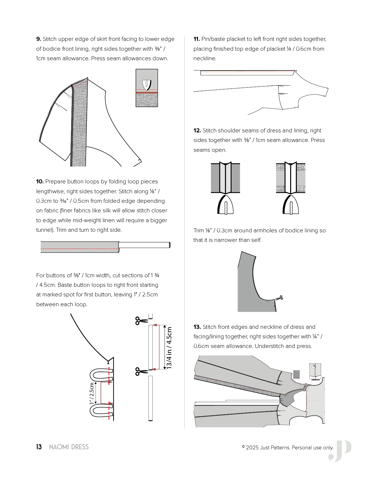 Naomi Dress – PDF Sewing Pattern