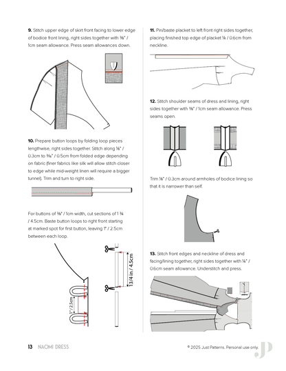 Naomi Dress – PDF Sewing Pattern