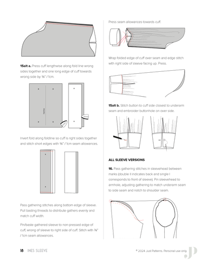 Ines Sleeve - PDF Sewing Pattern