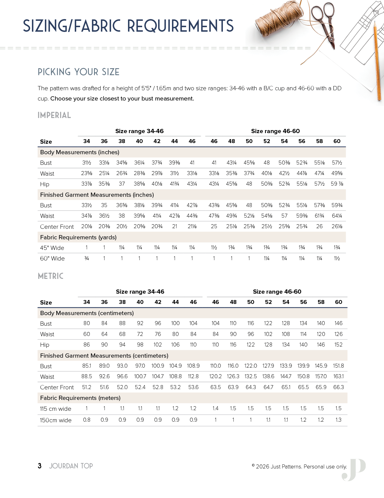 Patron Jourdan Top – PDF