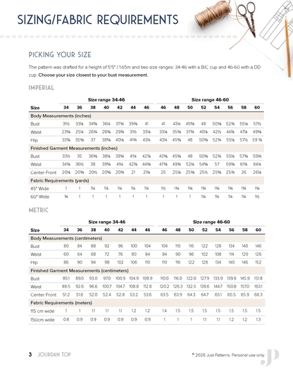 Patron Jourdan Top – PDF