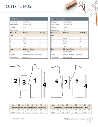 Patron Jourdan Top – PDF