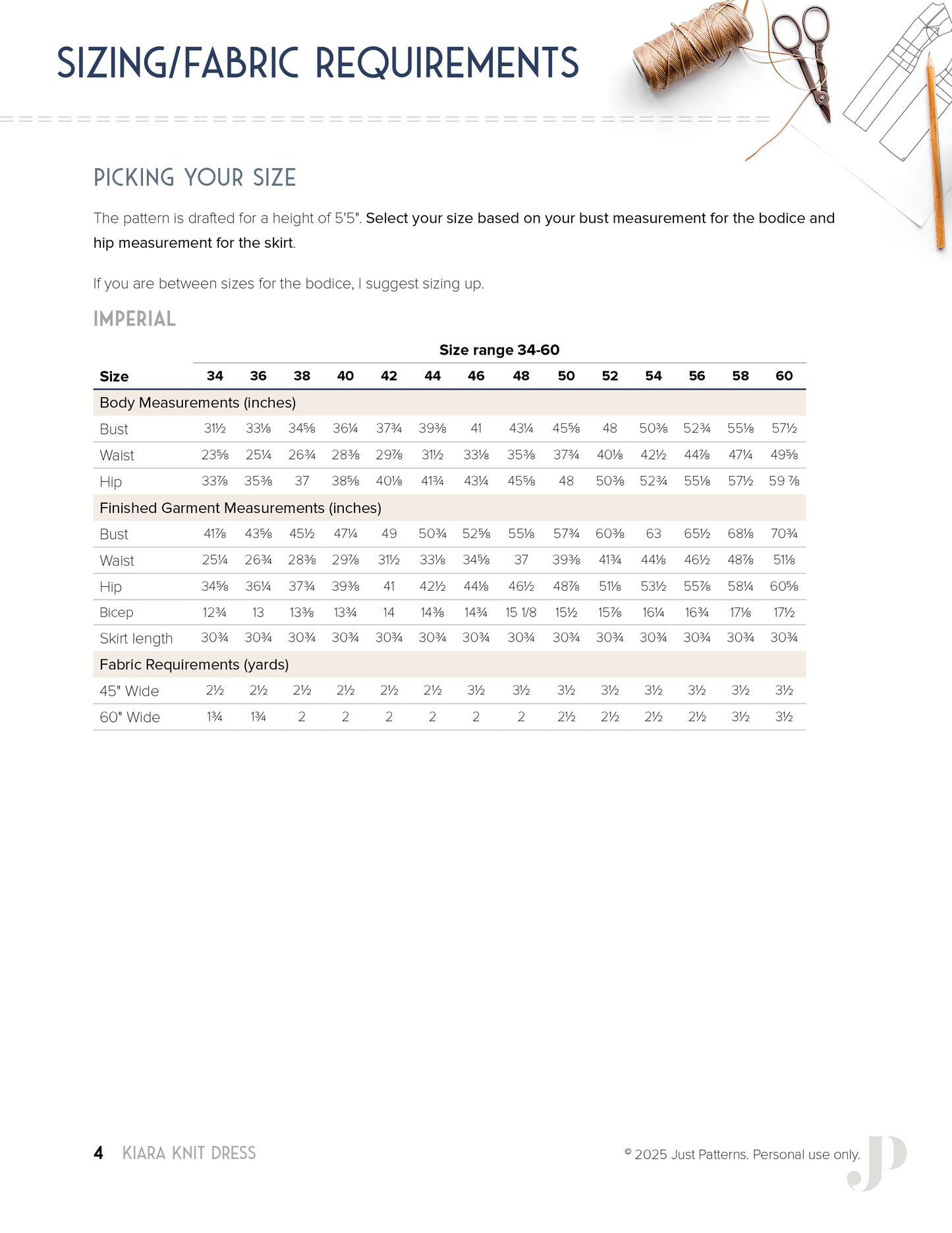 Kiara Knit Dress – PDF Sewing Pattern