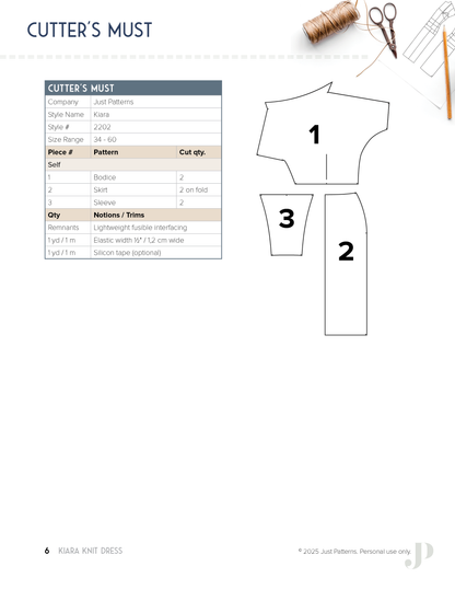 Kiara Knit Dress – PDF Sewing Pattern