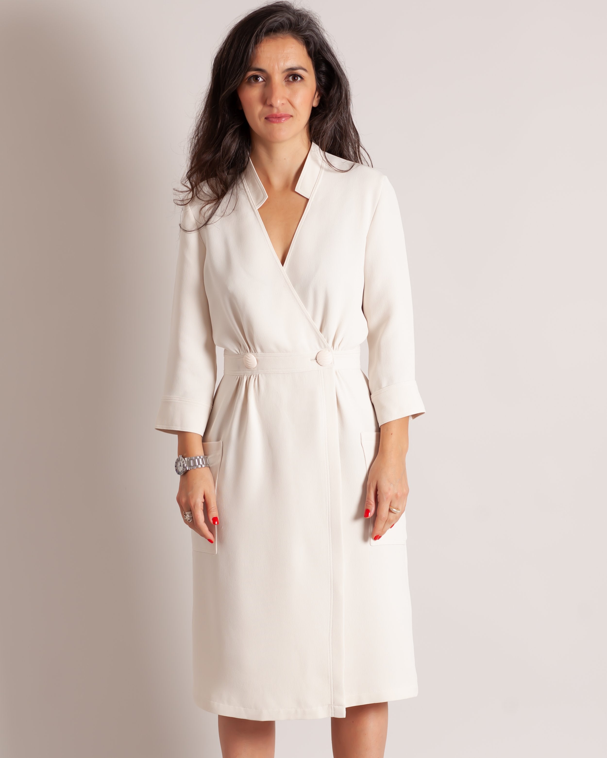 Just female oline top wrap dress