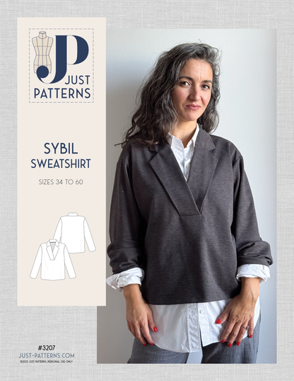 Sybil Sweatshirt – PDF Sewing Pattern