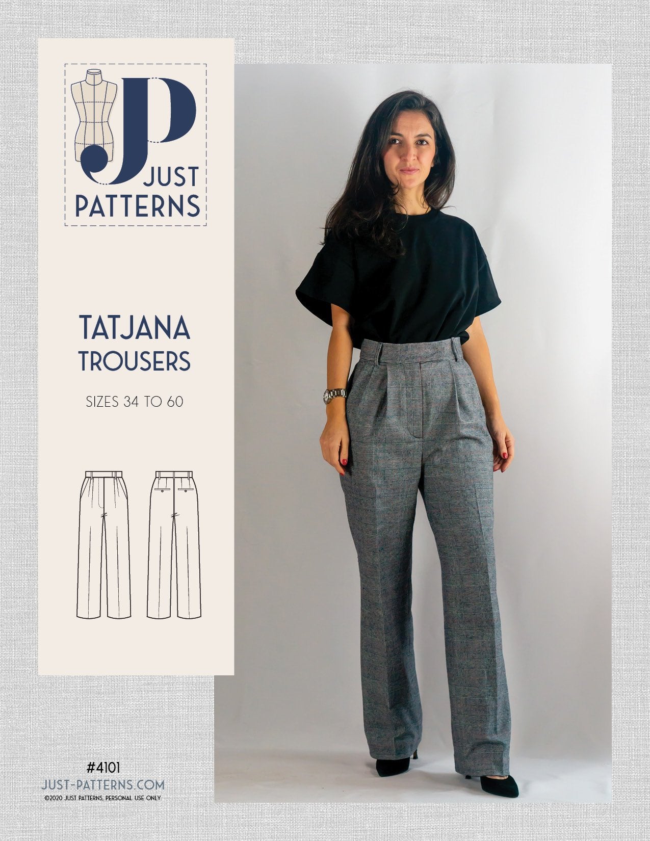 Tatjana Trousers - PDF Sewing Pattern – Just Patterns
