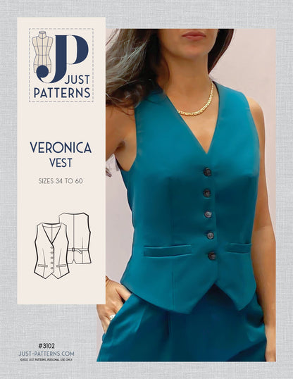 Veronica Vest - PDF Sewing Pattern