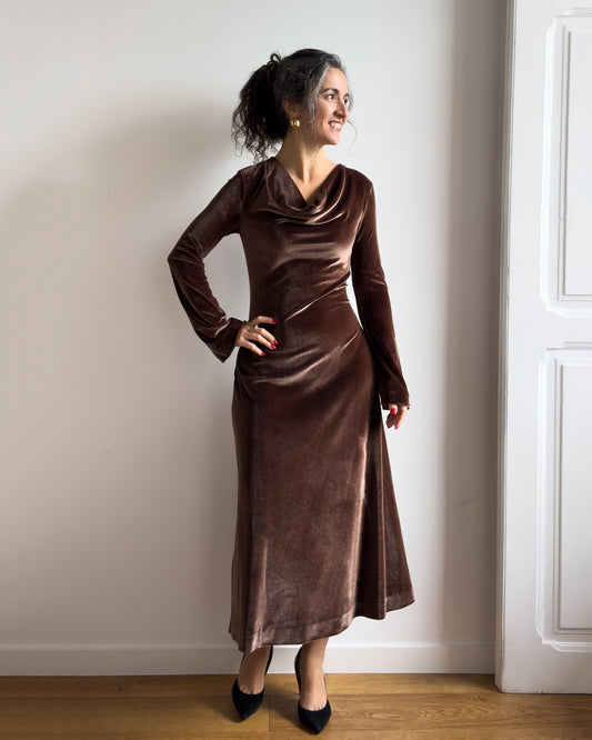 Estelle Cowl Dress – PDF Sewing Pattern - Just Patterns
